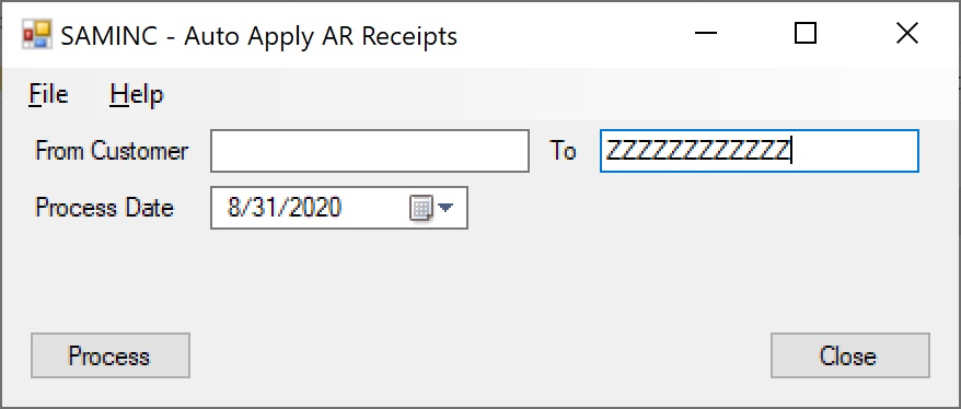 Auto Apply A/R Receipts in Sage 300