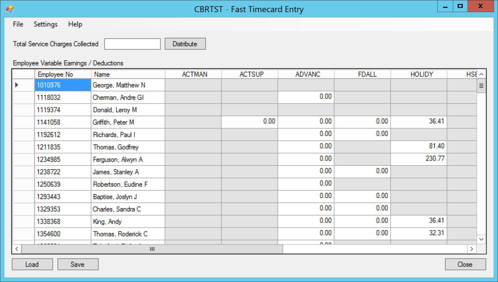 Sage 300 Fast Timecard Entry